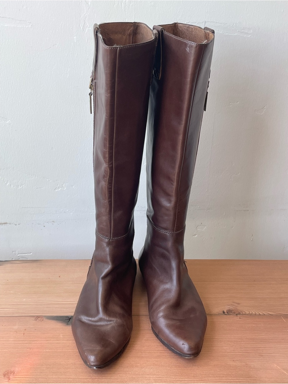 VINTAGE KORS by Michael Kors Brown Leather Riding Boots 10